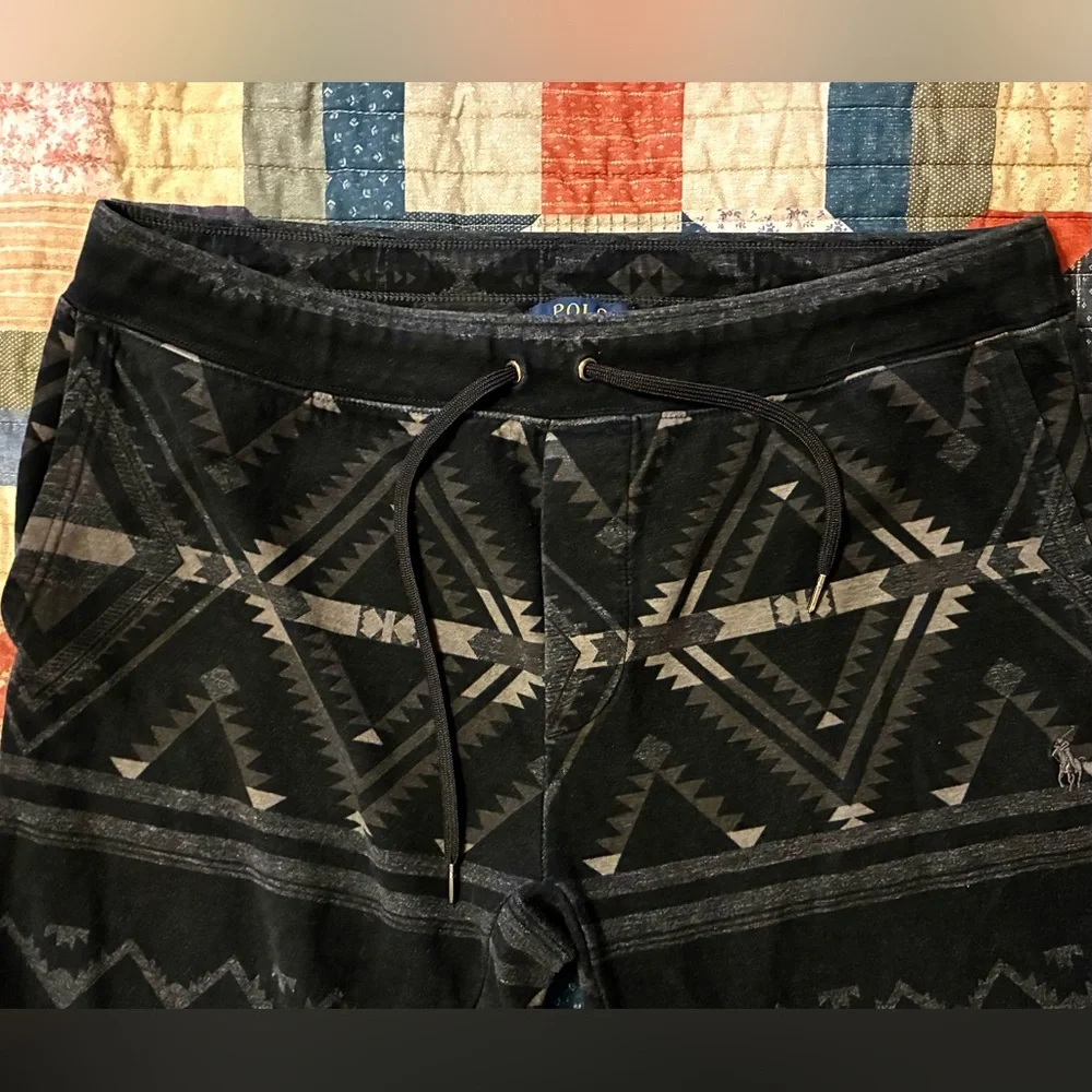 POLO RALPH LAUREN SOUTHWESTERN PATTERNED SWEATPANTS- SIZE LARGE